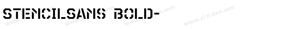 StencilSans Bold字体转换